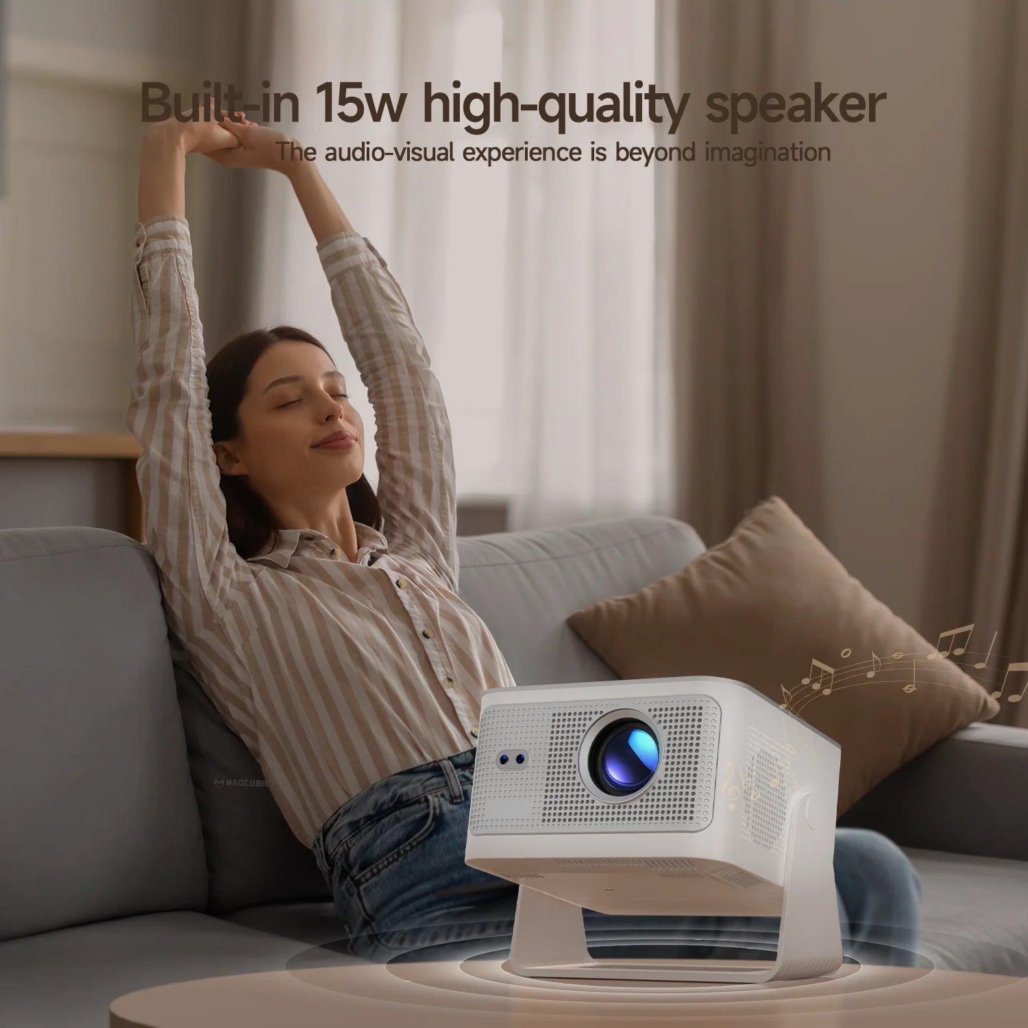 Magcubic HY350 MAX 8K Support WIFI6 Beam Mini Projector 900 ANSI 1080P Auto Focus Portable Outdoor Projector