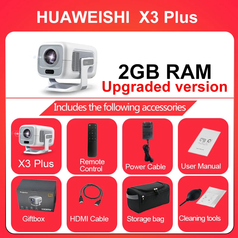 4K Projector Android Native Portable 1080P 600ANSI Auto FocusVideo home Cinema Outdoor hd led Projetor